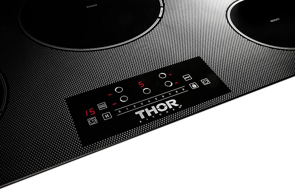 Alt View 15. Thor Kitchen - 36" Built-in Electric Induction Cooktop - Black.