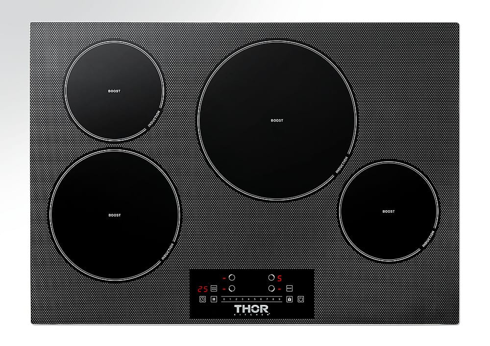 Alt View 11. Thor Kitchen - 30" Built-in Electric Induction Cooktop - Black.