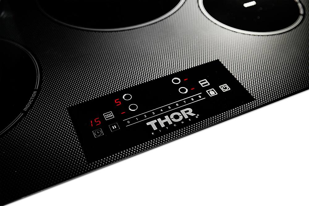 Alt View 13. Thor Kitchen - 30" Built-in Electric Induction Cooktop - Black.
