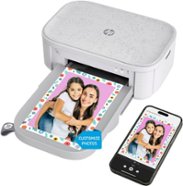 HP - Sprocket Studio Plus WiFi Photo Printer, Compatible with iOS and Android - White - Front_Zoom
