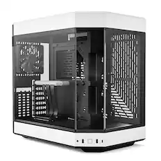 Front. HYTE - HYTE - Y60 ATX Mid-Tower PC Case - White.