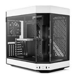 HYTE - Y60 Computer Case, PCIe 4.0 Riser Cable Included - White - Front_Zoom