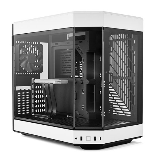 Front. HYTE - HYTE - Y60 ATX Mid-Tower PC Case - White.