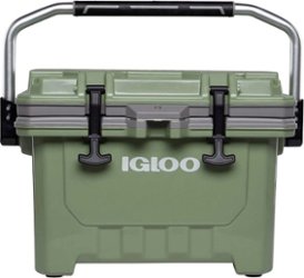 Igloo - IMX 24 Quart Cooler - Oil Green - Front_Zoom