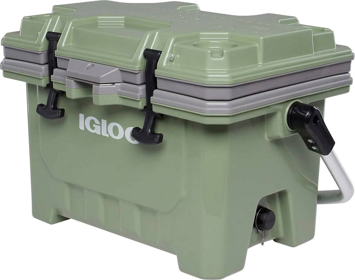Alt View 12. Igloo - IMX 24 Quart Cooler - Oil Green.