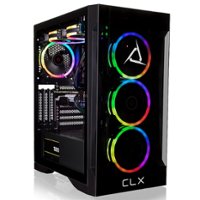 CLX - SET Gaming Desktop - AMD Ryzen 9 7900X - 32GB DDR5 4800 Memory - NVIDIA GeForce RTX 4090 - 1TB M.2 NVMe SSD + 4TB HDD - Black - Front_Zoom