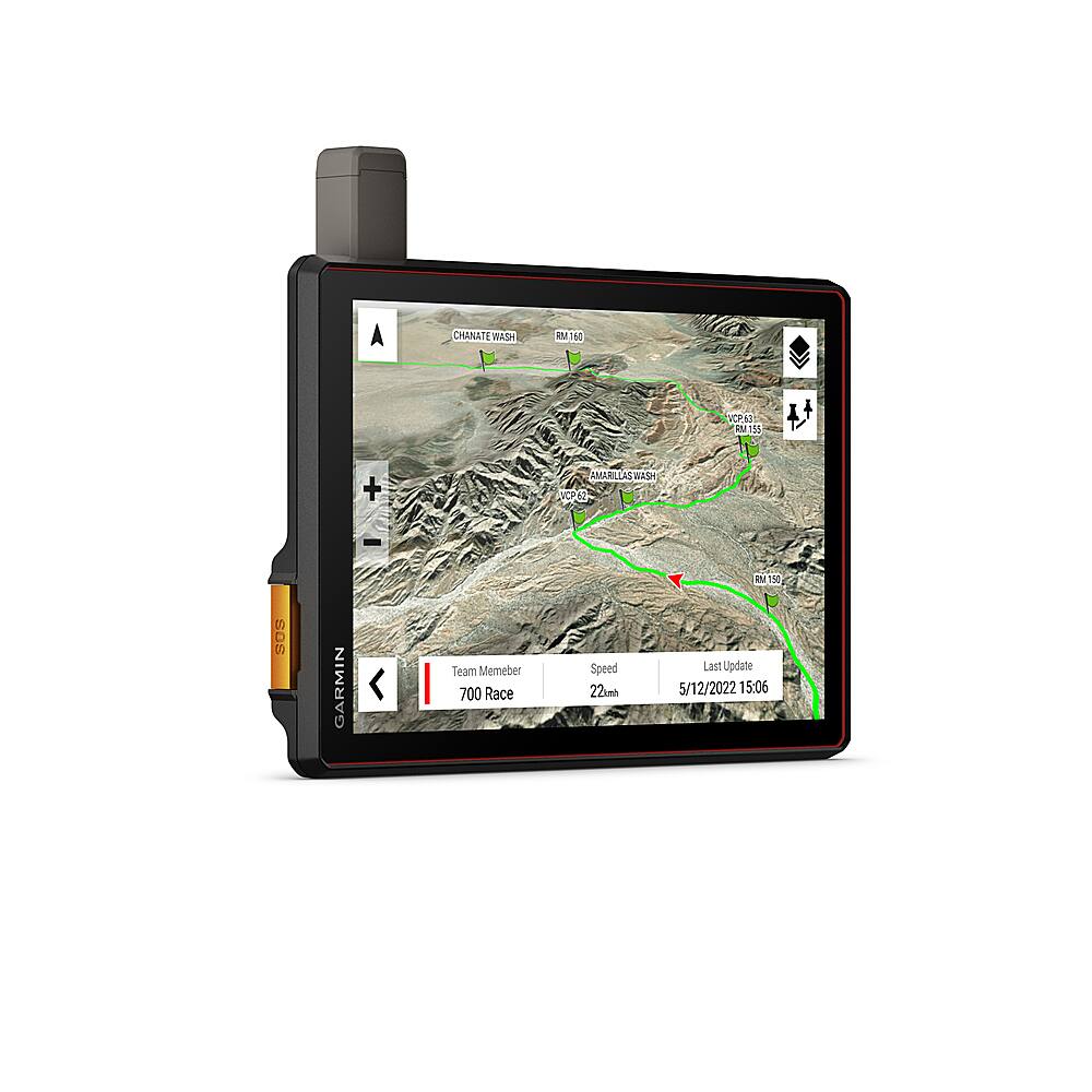Angle. Garmin - Tread XL Baja Chase Edition 10.1" GPS with Built-In Bluetooth - Black.