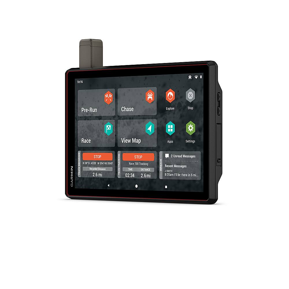 Left. Garmin - Tread XL Baja Chase Edition 10.1" GPS with Built-In Bluetooth - Black.