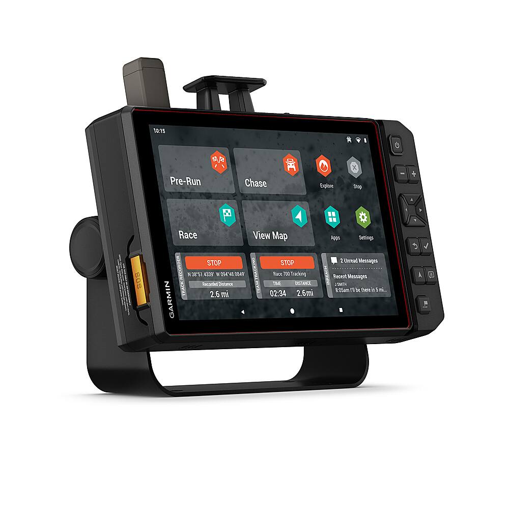 Angle. Garmin - Tread XL Baja Race Edition 10.1" GPS with Built-In Bluetooth - Black.
