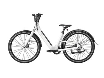 OKAI - Stride Electric Bike w/ 40 Miles Max Operating Range and 25 mph Max Speed - White - Front_Zoom