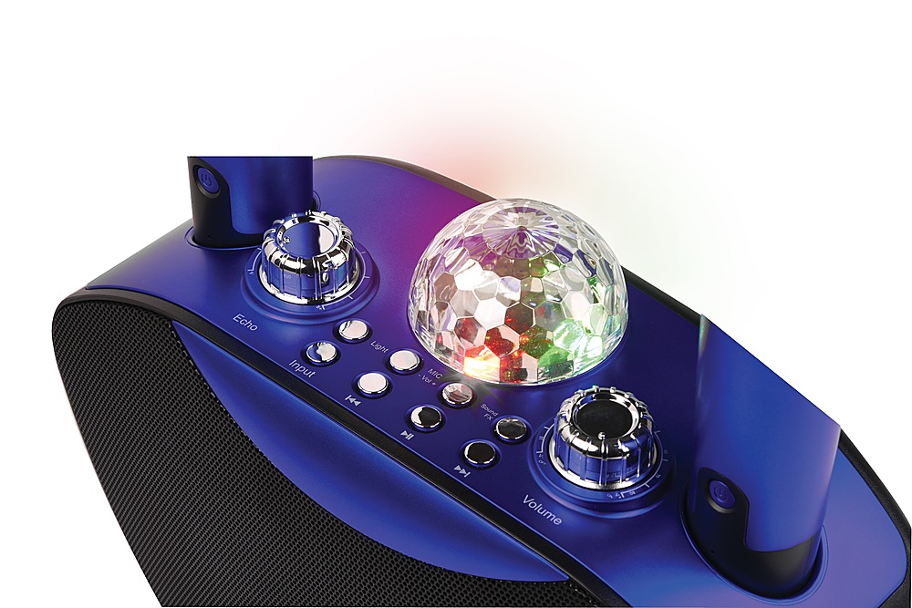 Back View: Singsation - FREESTYLE Wireless Karaoke System - Blue