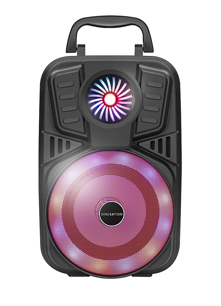 Angle View: Singsation - PARTY VIBE Rechargeable All-in-One Karaoke System - Black