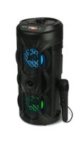 Singsation - ARIA Rechargeable All-in-One Karaoke System - Black - Front_Zoom