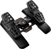 Turtle Beach - VelocityOne Rudder Universal Rudder Pedals for Windows PCs, Xbox Series X, Xbox Series S with Adjustable Brakes - Black - Front_Zoom