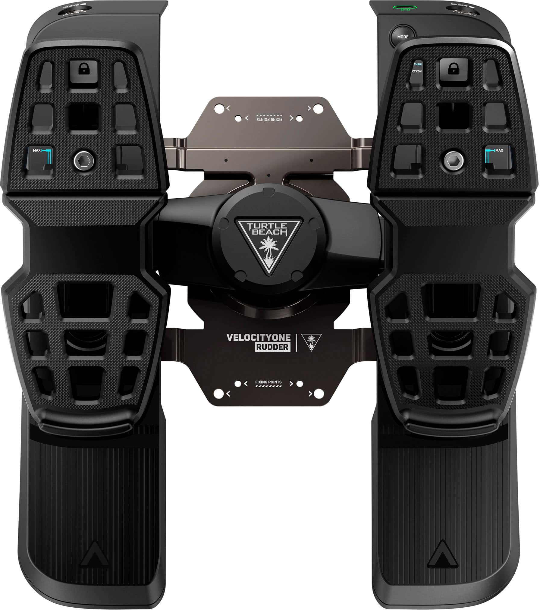 Alt View 11. Turtle Beach - VelocityOne Rudder Universal Rudder Pedals for Windows PCs, Xbox Series X, Xbox Series S with Adjustable Brakes - Black.