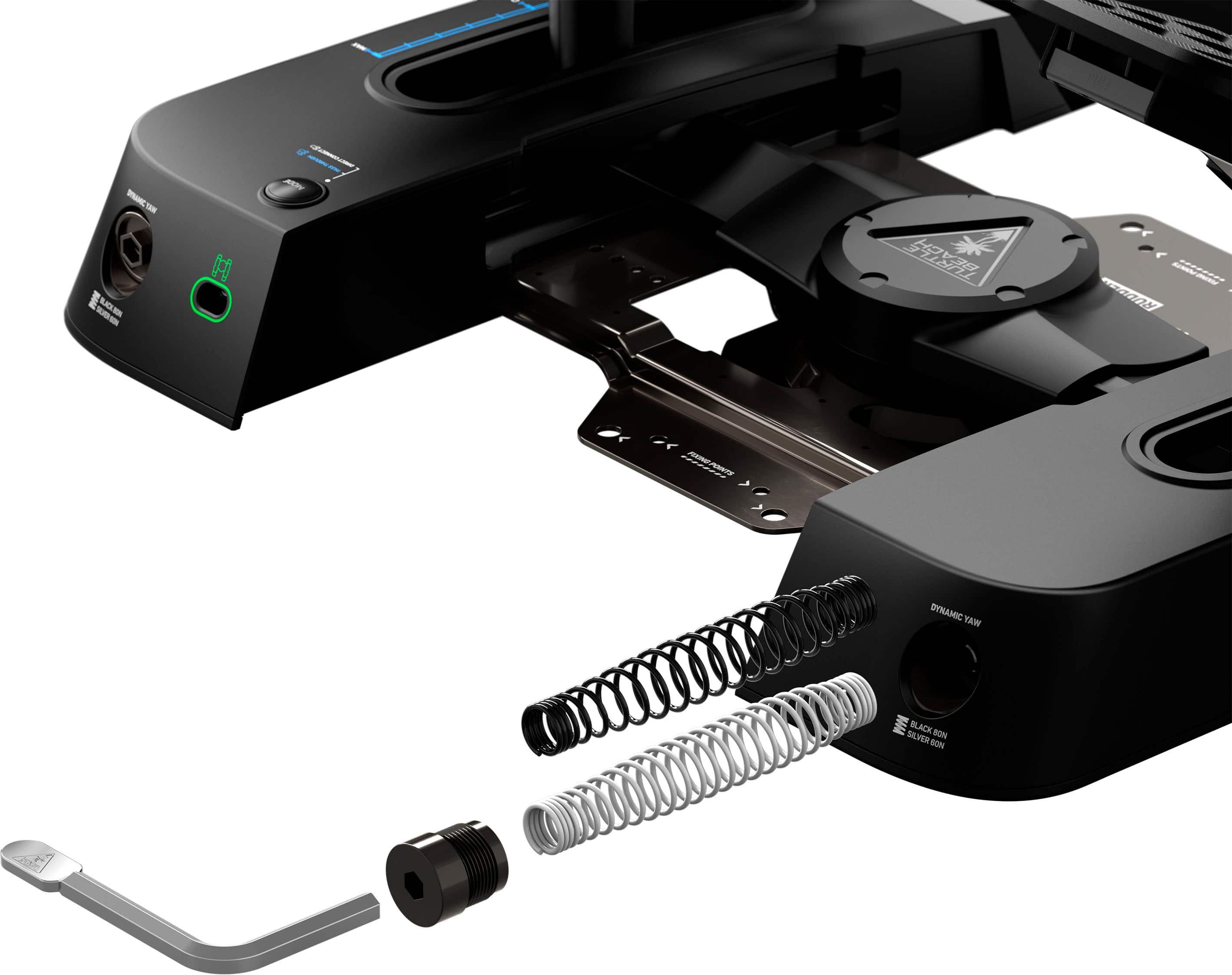 Alt View 18. Turtle Beach - VelocityOne Rudder Universal Rudder Pedals for Windows PCs, Xbox Series X, Xbox Series S with Adjustable Brakes - Black.