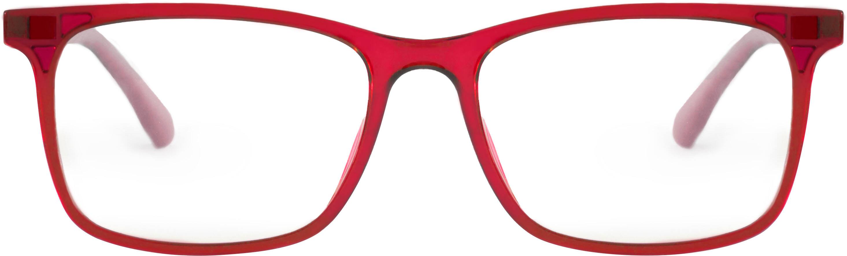 Angle. Wavebalance - BlueDuo, Cruise, Blue Light Reducing Glasses with Magnetic Sunglass Clip-On - Crimson Tide.