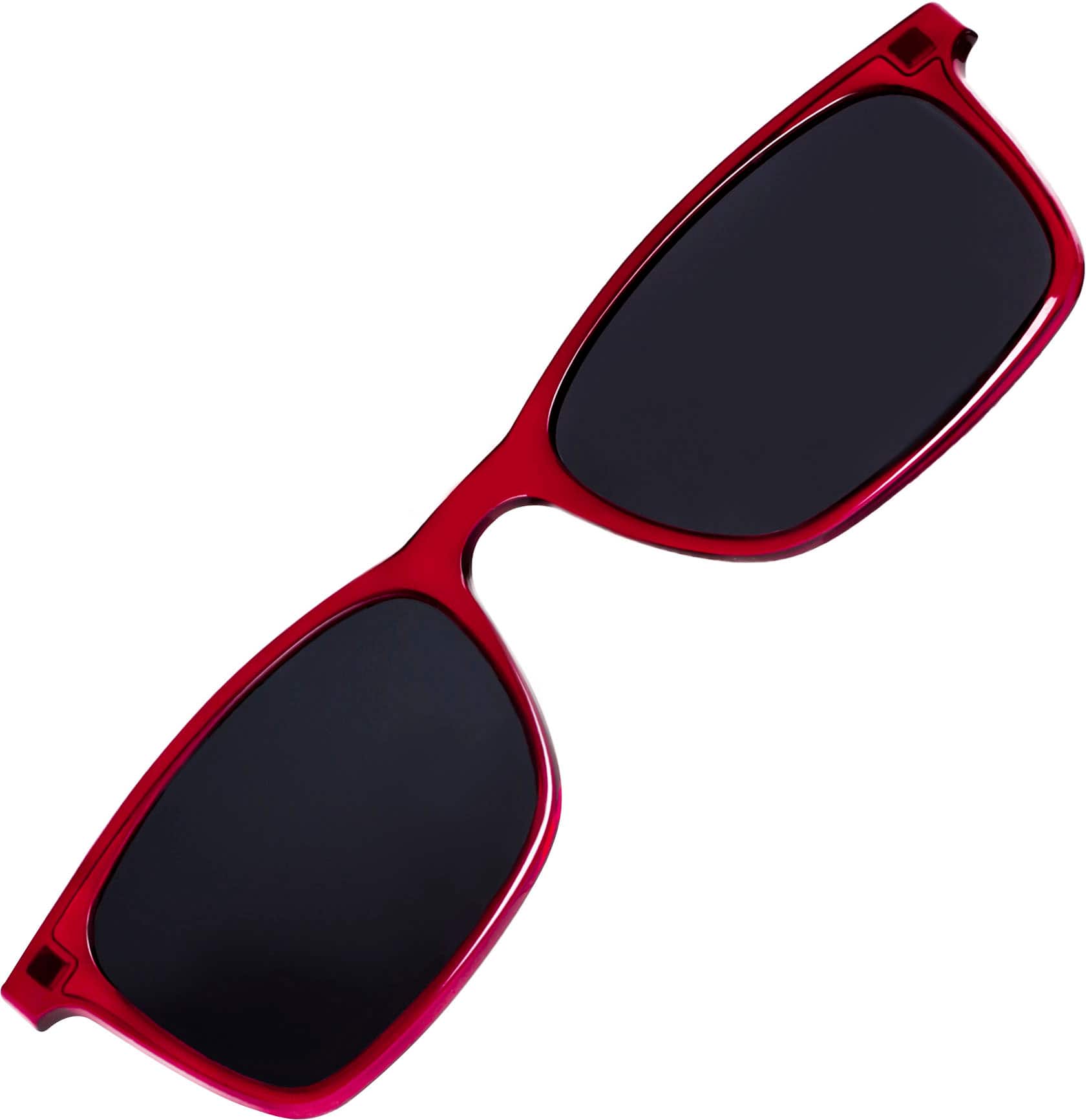 Alt View 11. Wavebalance - BlueDuo, Cruise, Blue Light Reducing Glasses with Magnetic Sunglass Clip-On - Crimson Tide.