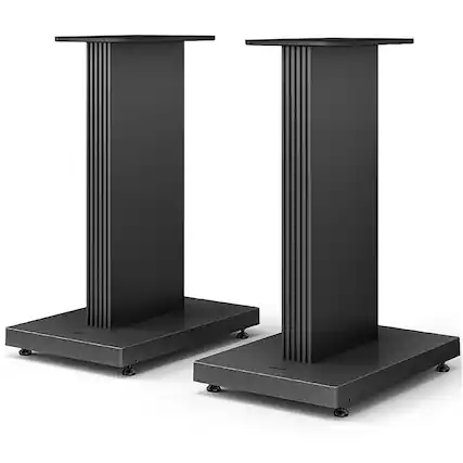 Angle. KEF - S3 Floor Stand Pair - Gray.