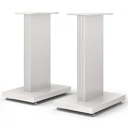 Front. KEF - S3 Floor Stand Pair - White.