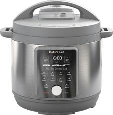 Angle. Instant Pot - 6QT Duo Plus Multi-Use Pressure Cooker with Whisper-Quiet Steam Release - Gray.