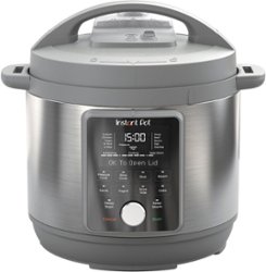 Instant Pot - 6QT Duo Plus Multi-Use Pressure Cooker with Whisper-Quiet Steam Release - Gray - Angle_Zoom