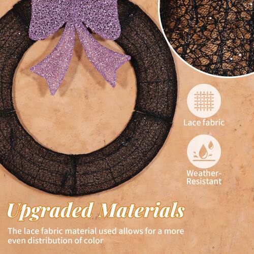 Upgraded Materials

The lace fabric material used allows for a more even distribution of color.

Lace fabric
Weather-Resistant