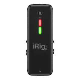 IK Multimedia - iRig Pre HD High Definition Microphone Interface for iPhone, iPad, Mac and PC - Black