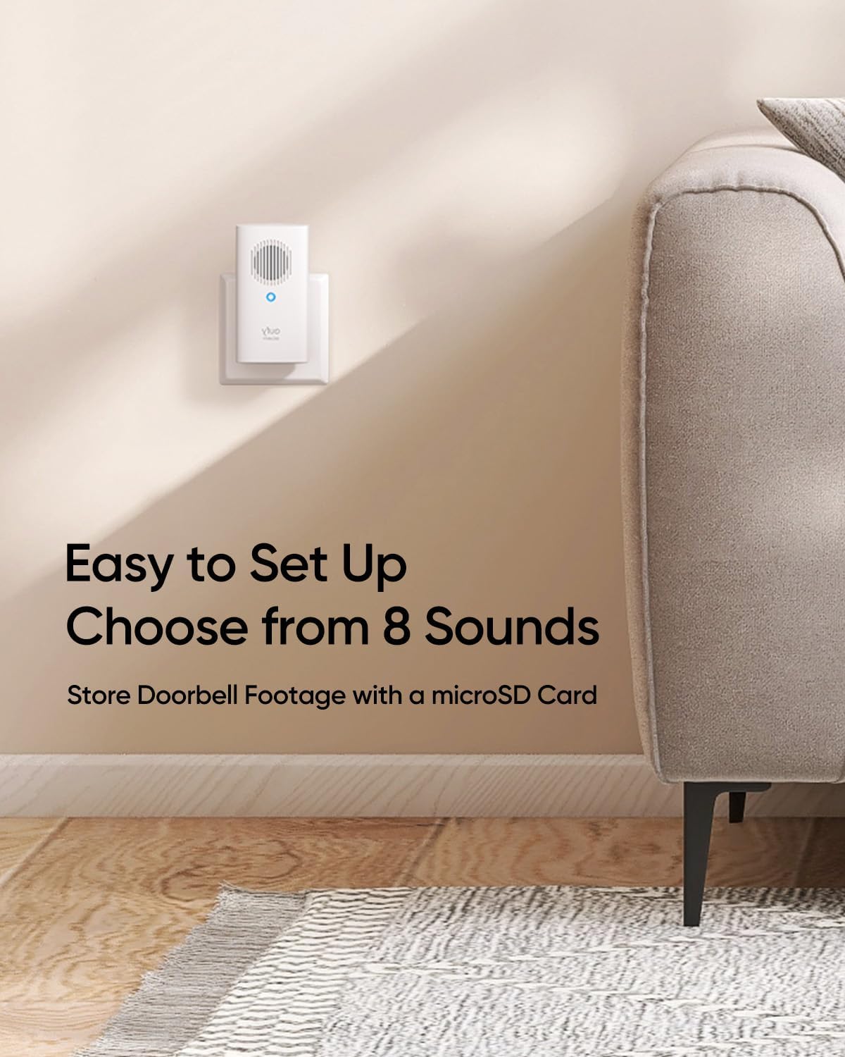 eufy Security Video Doorbell Chime(Add On), No Delay Ring, Adjustable ...