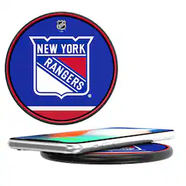 Keyscaper - New York Rangers Stripe Wireless Charger - Multicolor