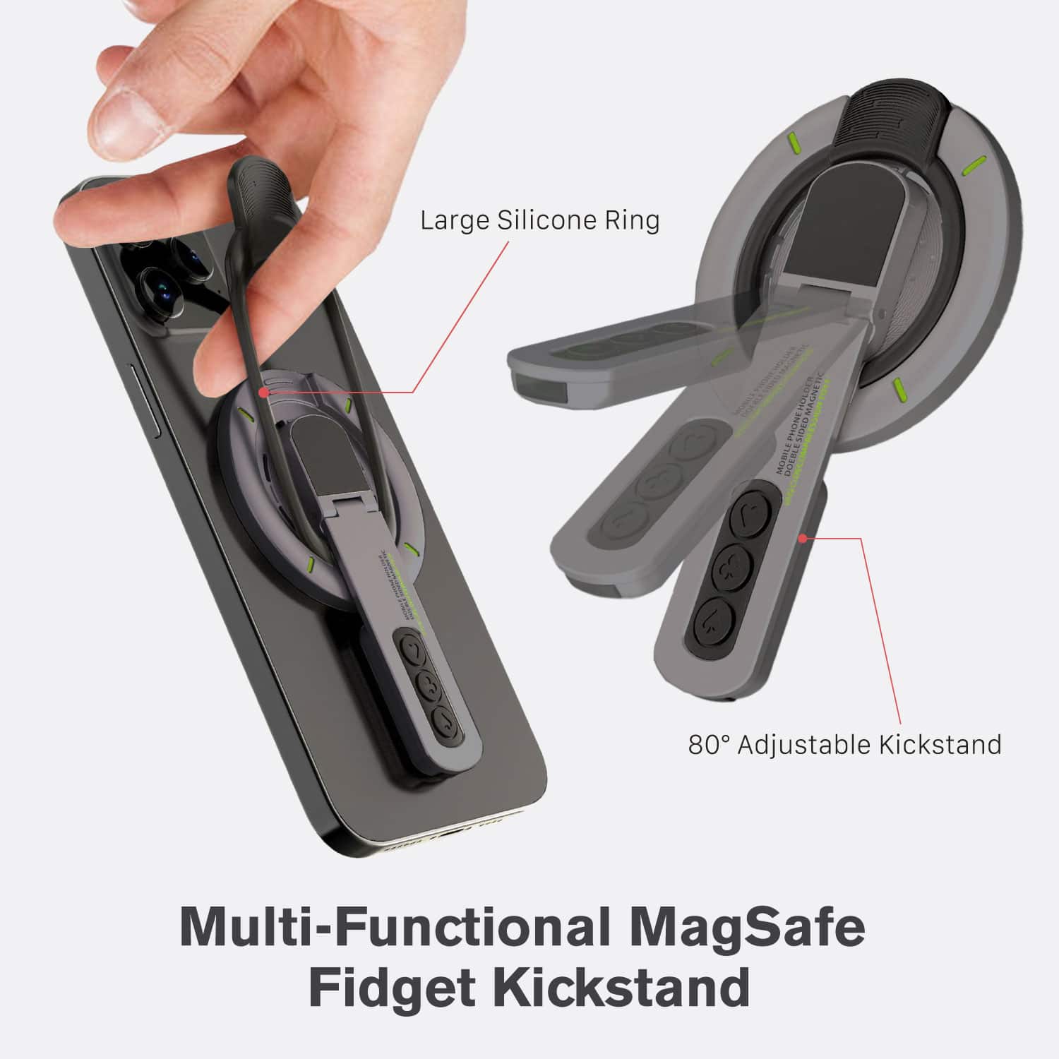 Vena Magsafe Phone Grip, Magnetic Phone Ring Holder, Magsafe Stand