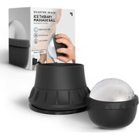 Sharper Image - Ice Therapy Massage Ball With Wall Mount - Black - Front_Zoom