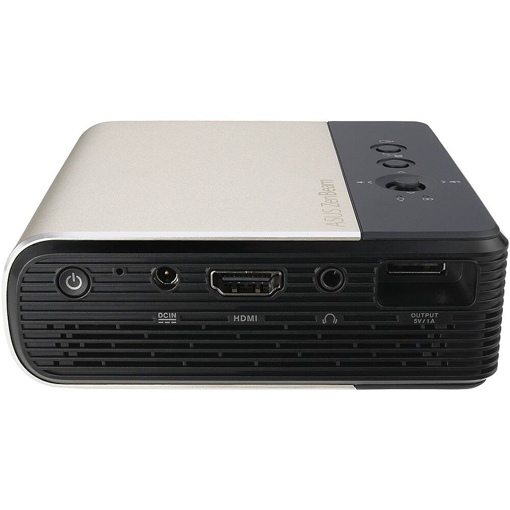 Alt View 11. ASUS - ZenBeam E2 854 x 480 Wireless DLP Projector - Black, Gold.