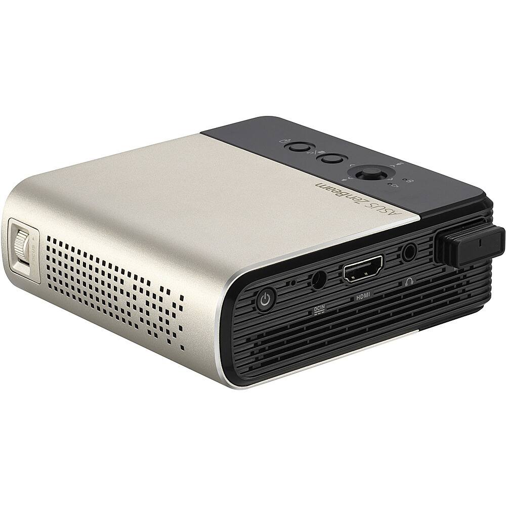 Alt View 12. ASUS - ZenBeam E2 854 x 480 Wireless DLP Projector - Black, Gold.