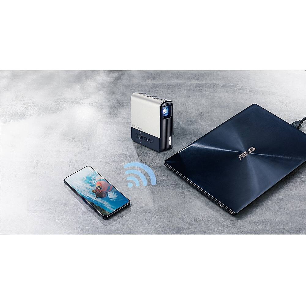 Alt View 19. ASUS - ZenBeam E2 854 x 480 Wireless DLP Projector - Black, Gold.