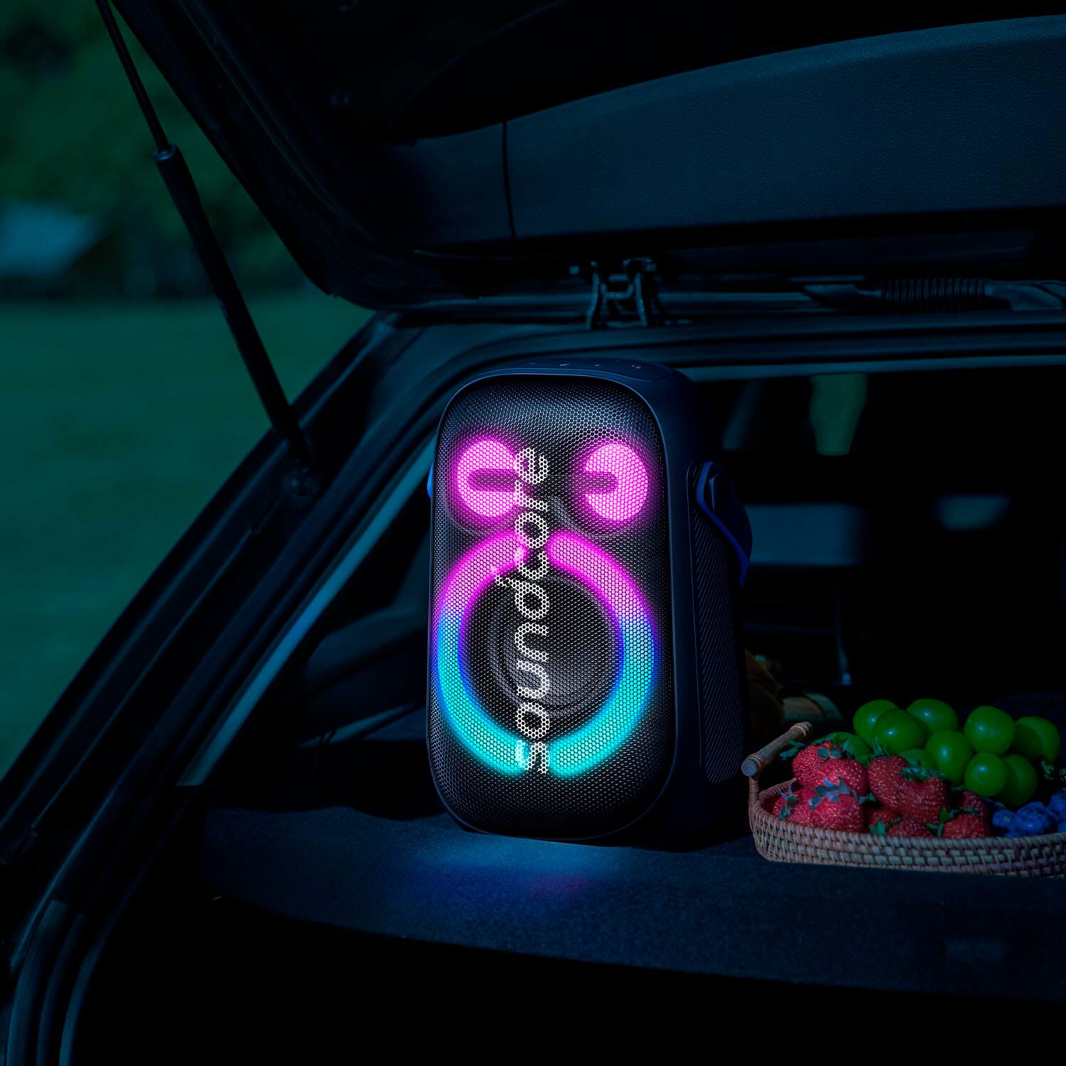 Alt View 13. Soundcore - by Anker Rave Neo 2 IPX7 Waterproof Portable Bluetooth Speaker with 80W Stereo Sound and 18H Playtime - Black.