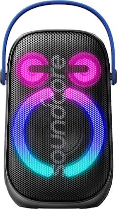 Front. Soundcore - by Anker Rave Neo 2 IPX7 Waterproof Portable Bluetooth Speaker with 80W Stereo Sound and 18H Playtime - Black.