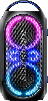 Soundcore - by Anker Rave Party 2 IPX4 Water-Resistant Portable Bluetooth Speaker with 120W Stereo Sound, 16H Playtime, & Mic Input - Black