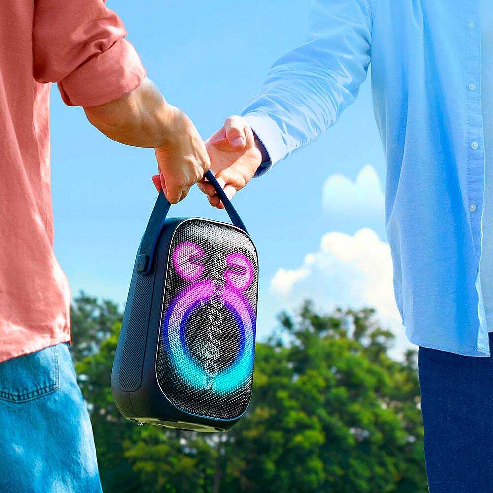 Alt View 40. Soundcore - by Anker Rave Party 2 IPX4 Water-Resistant Portable Bluetooth Speaker with 120W Stereo Sound, 16H Playtime, & Mic Input - Black.