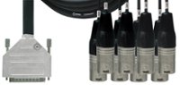 Front Zoom. Cordial - 8-Channel Analog Breakout Cable - Black.
