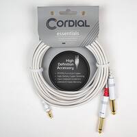 Cordial - Y Adapter - White - Front_Zoom