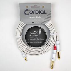 Cordial - Y Adapter - White - Front_Zoom