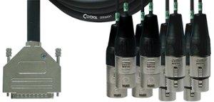 Cordial - 8-Channel Digital Multicore Cable - Black - Front_Zoom