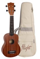 Flight Ukulele - Sapele 4-String Soprano Ukulele - Brown - Front_Zoom
