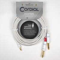 Cordial - Y Adapter - Long - White - Front_Zoom
