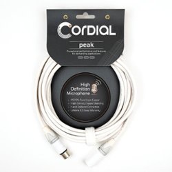 Cordial - Premium High-Copper Microphone Cable - White - Front_Zoom