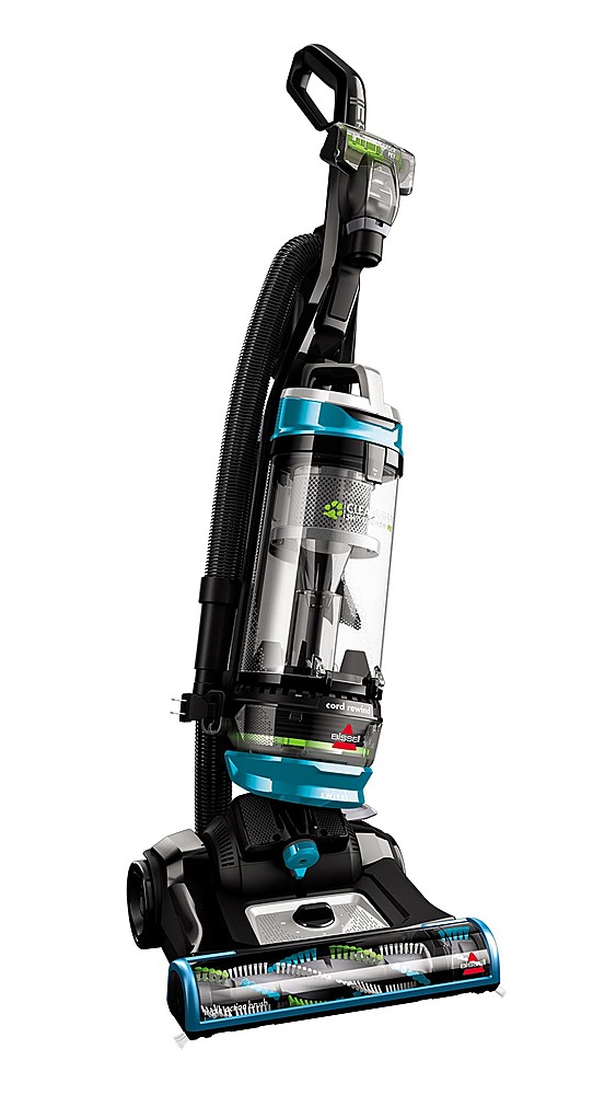 Angle View: BISSELL - CleanView Swivel Rewind Pet Vacuum Cleaner - Disco Teal/Electric Green