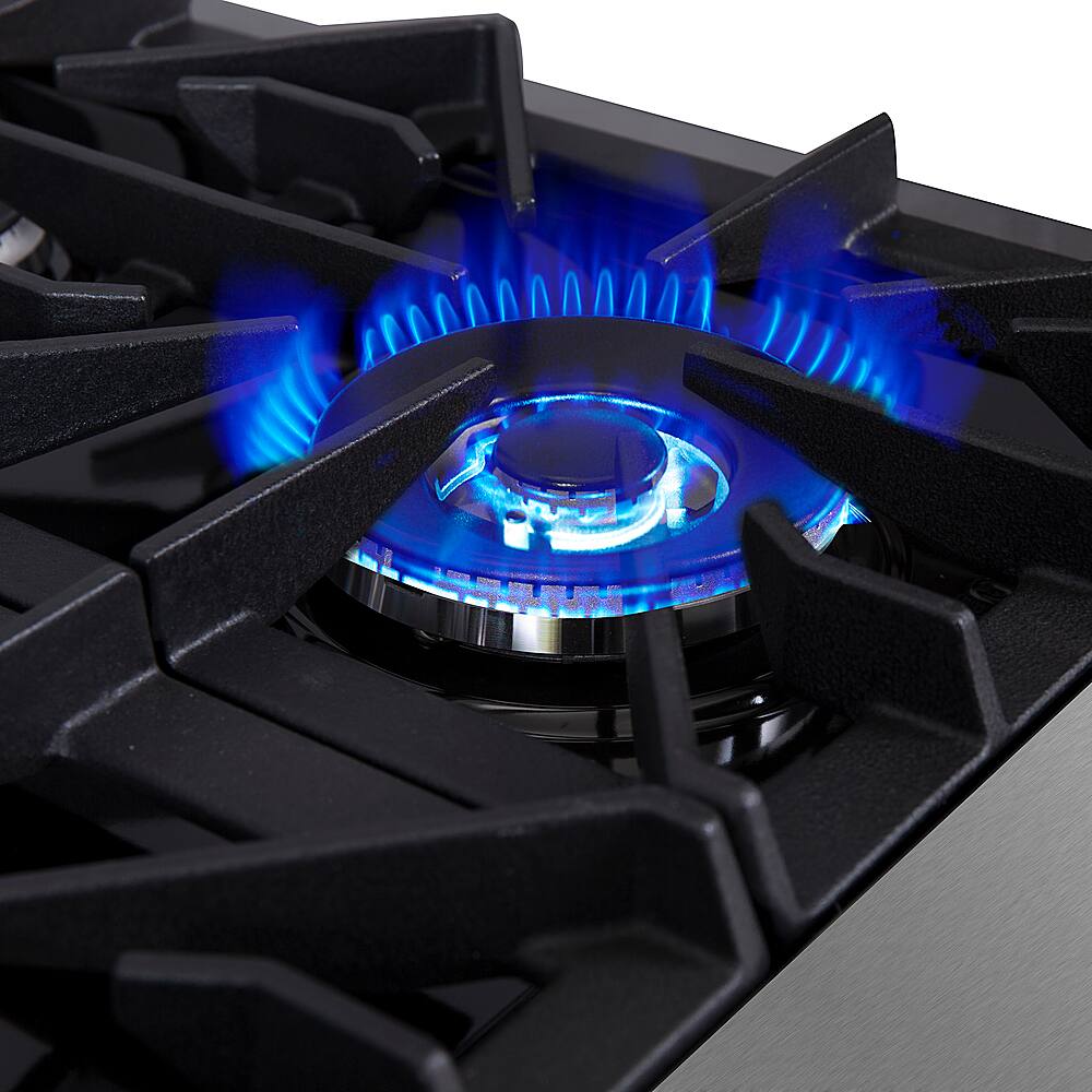 Alt View 17. Forno Appliances - Cossato 48" Built-In Gas Cooktop with 8 Sealed Burners and LP Conversion Kit - Stainless Steel.