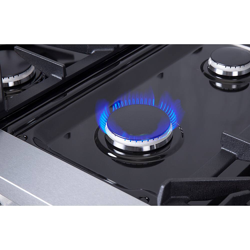 Alt View 15. Forno Appliances - Cossato 36" Built-In Gas Cooktop with 6 Sealed Burners and LP Conversion Kit - Stainless Steel.