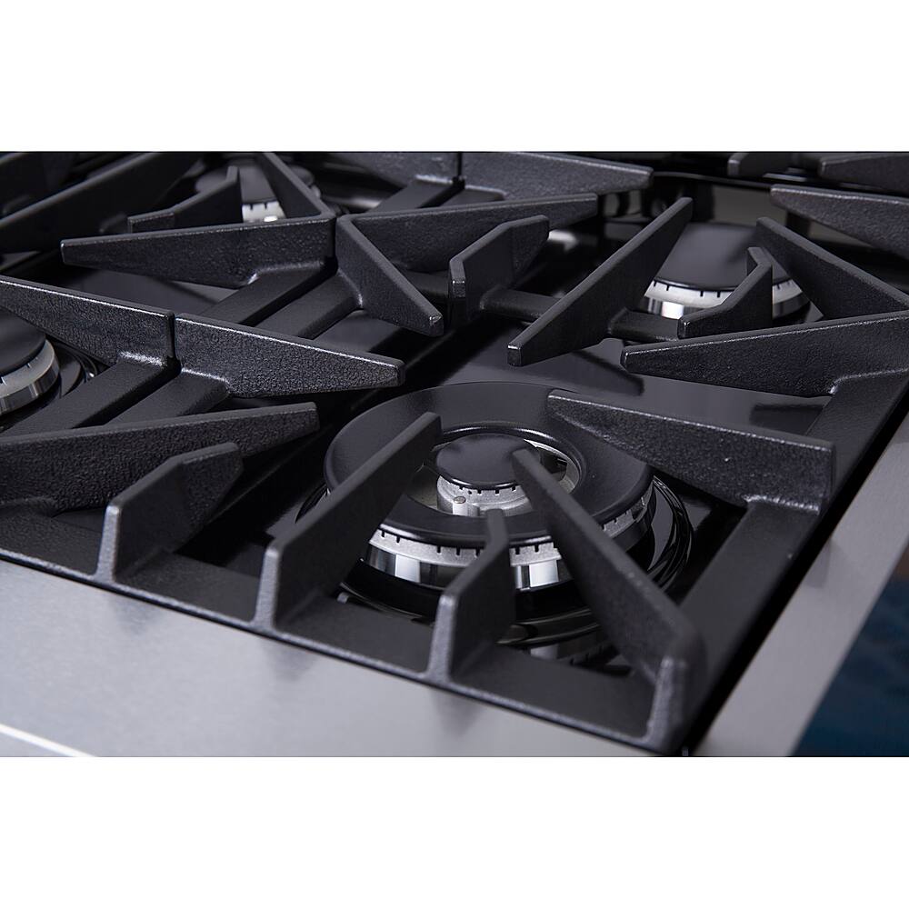 Alt View 17. Forno Appliances - Cossato 36" Built-In Gas Cooktop with 6 Sealed Burners and LP Conversion Kit - Stainless Steel.